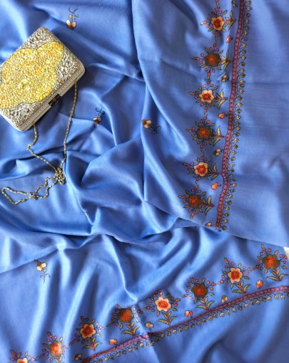 PaperMache  Sozni handwork Stole